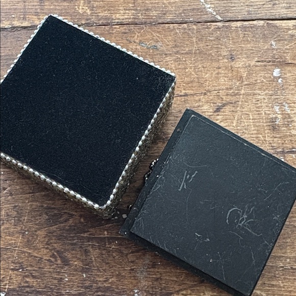 Elegant Hand-Beaded Trinket Jewelry Keepsake Box Floral Lid |  Neutral Tones - Picture 9 of 12